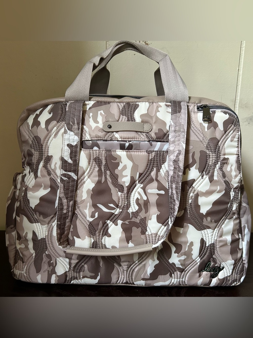 Lug Aviator Carry-All Tote Bag Camo Taupe
